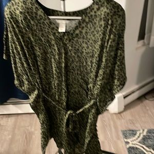 H&M batwing belted tunic